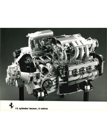 1983 FERRARI 12 CYLINDER BOXER 4 VALVES PRESS PHOTO