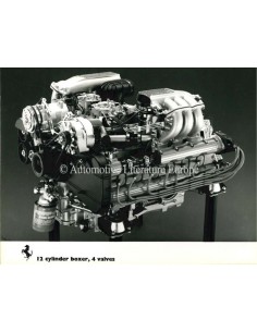 1983 FERRARI 12 CYLINDER BOXER 4 VALVES PRESS PHOTO