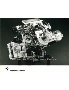 1982 FERRARI 8 CYLINDER 4 VALVES PRESS PHOTO