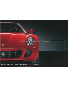 2006 FERRARI MONDIAL DE L'AUTOMOBILE PARIS PRESSEMAPPE