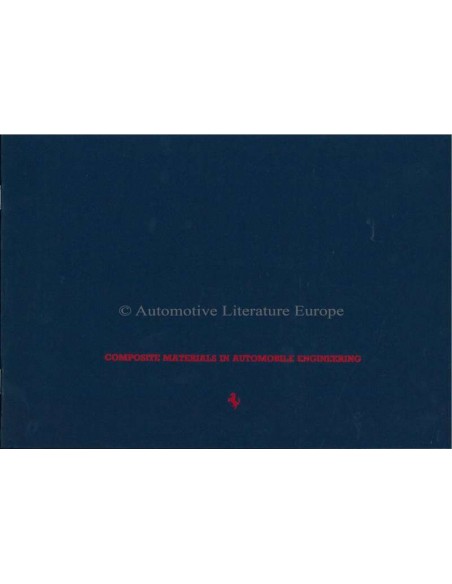 1987 FERRARI F40 PRESSKIT ENGLISH 477/87