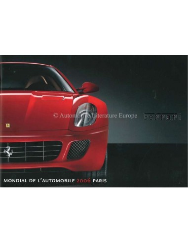 2006 FERRARI MONDIAL DE L'AUTOMOBILE PARIJS BROCHURE FRANS / ENGELS