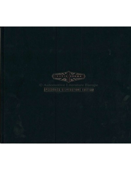 2018 DAVID BROWN SPEEDBACK SILVERSTON EDITION HARDCOVER BROCHURE ENGELS