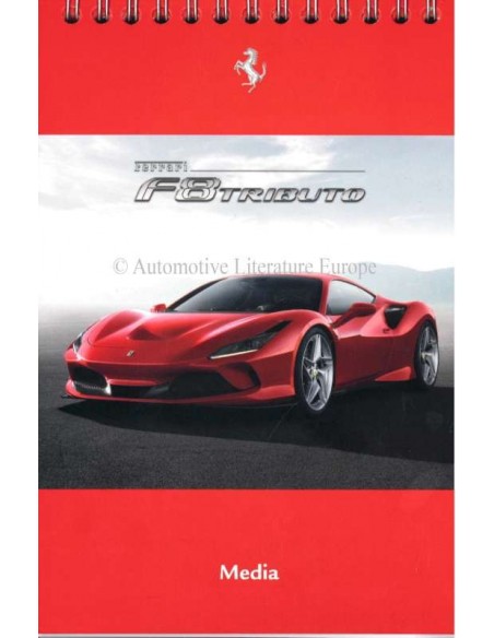 2019 FERRARI F8 TRIBUTO MEDIA PROSPEKT ENGLISCH