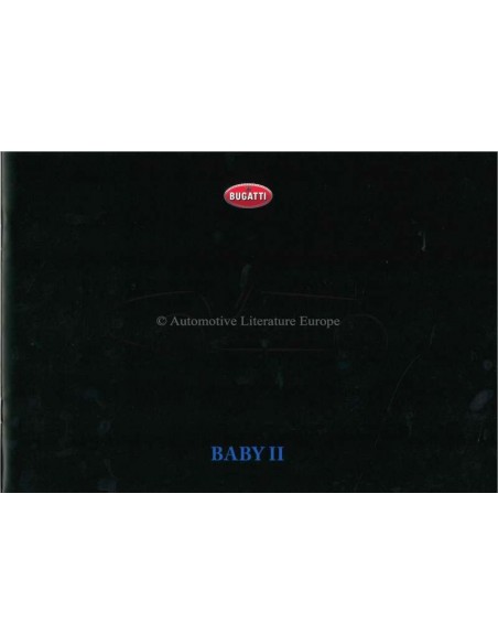 2017 BUGATTI BABY II BROCHURE ENGELS