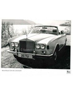 1976 ROLLS ROYCE CORNICHE CONVERTIBLE PRESSEBILD