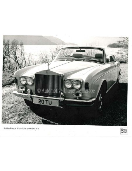 1976 ROLLS ROYCE CORNICHE CONVERTIBLE PRESSPHOTO