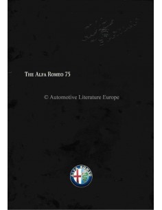 1989 ALFA ROMEO 75 BROCHURE ENGELS