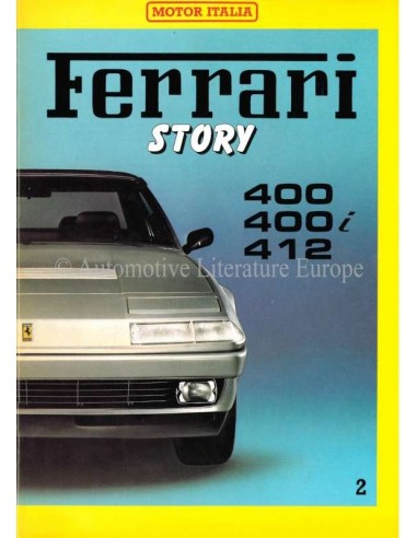 1985 FERRARI STORY 400/400i/412 MAGAZINE 2 ENGELS / ITALIAANS
