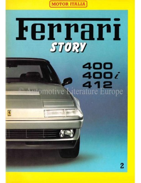 1985 FERRARI STORY 400/400i/412 MAGAZINE 2 ENGLISH / ITALIAN