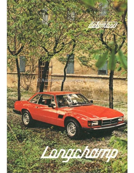 1980 DE TOMASO LONGCHAMP BROCHURE