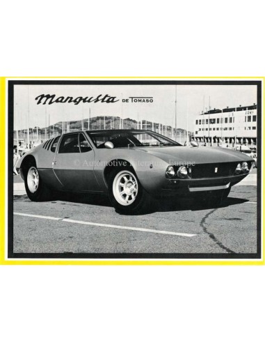 1970 DE TOMASO MANGUSTA BROCHURE ENGLISH (USA)