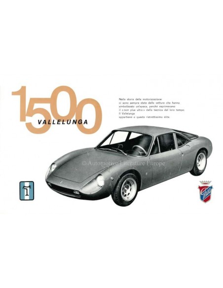 1965 DE TOMASO VALLELUNGA BROCHURE ITALIAN
