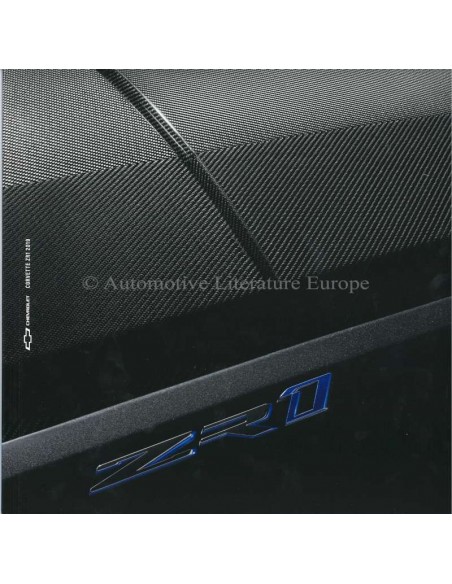 2019 CHEVROLET CORVETTE + CORVETTE ZR1 BROCHURE ENGLISH