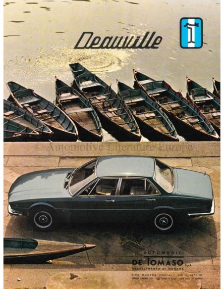 1971 DE TOMASO DEAUVILLE BROCHURE