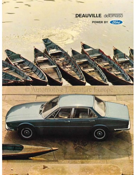 1971 DE TOMASO DEAUVILLE BROCHURE ITALIAANS