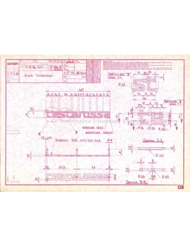 1984 FERRARI TESTAROSSA PRESSEMAPPE ENGLISCH 324/84