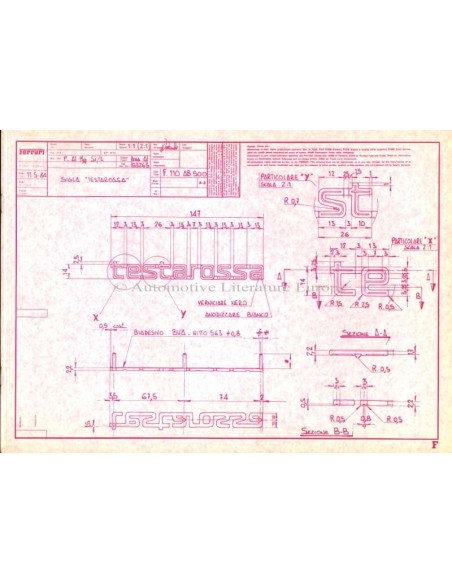1984 FERRARI TESTAROSSA PRESSEMAPPE ENGLISCH 324/84