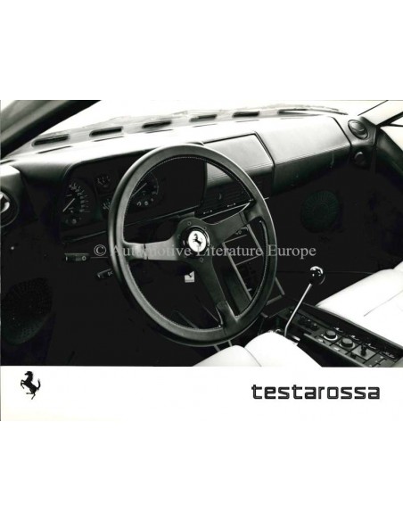 1984 FERRARI TESTAROSSA PRESSEMAPPE ENGLISCH (USA) 324/84