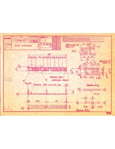 1984 FERRARI TESTAROSSA PRESSEMAPPE ENGLISCH (USA) 324/84