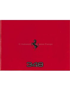 1989 FERRARI 348 PRESS BROCHURE DUITS 572/89