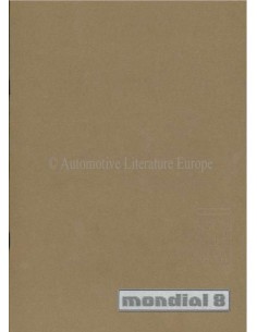 1980 FERRARI MONDIAL 8 PRESSKIT ENGLISH