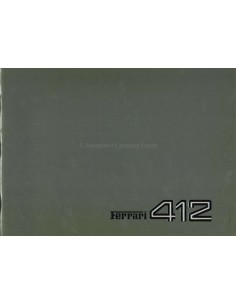 1985 FERRARI 412 PERSMAP ITALIAANS 353/85