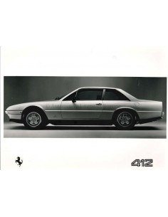 1985 FERRARI 412 PRESSEMAPPE ENLISCH 353/85 2