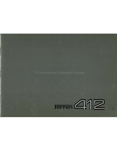 1985 FERRARI 412 PERSMAP ENGELS 353/85