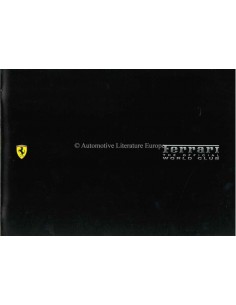 2000 THE OFFICIAL FERRARI WORLD CLUB PROSPEKT ENGLISCH