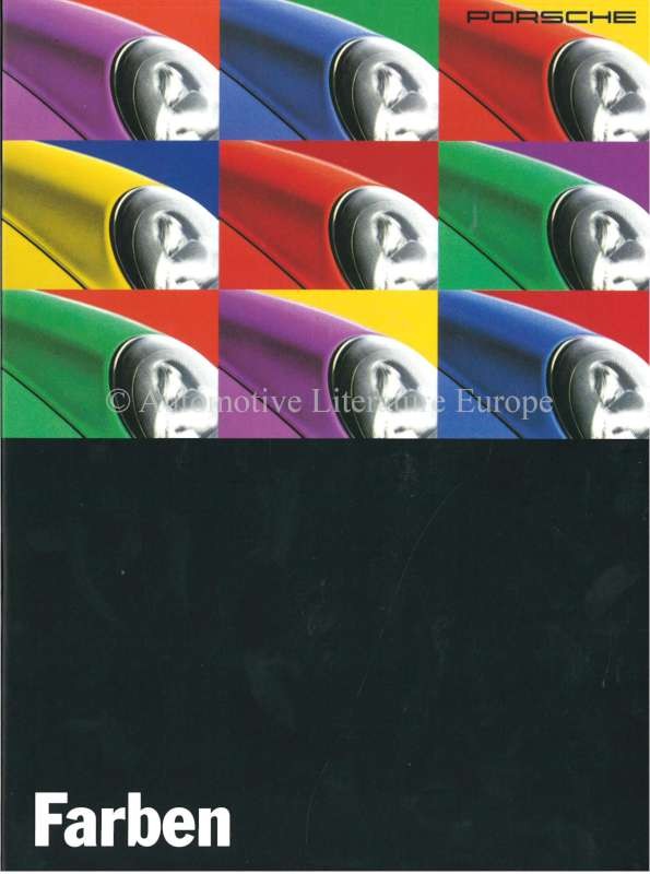 1995 Porsche 911 928 968 Colours Interior Brochure German