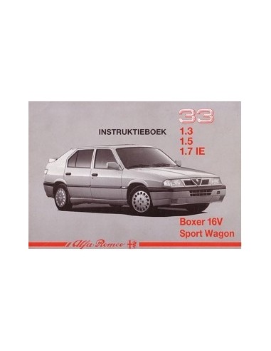 1991 ALFA ROMEO 33 + SPORTWAGON INSTRUCTIEBOEKJE NEDERLANDS