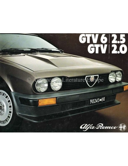 1981 ALFA ROMEO GTV BROCHURE DUTCH