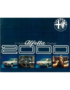1977 ALFA ROMEO ALFETTA 2000 PROSPEKT NIEDERLÄNDISCH