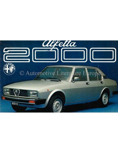 1978 ALFA ROMEO ALFETTA 2000 BROCHURE DUTCH