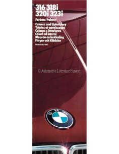 1983 BMW 3 SERIE KLEUREN EN BEKLEDING BROCHURE