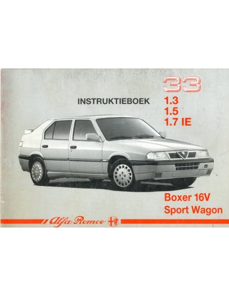 1990 ALFA ROMEO 33 + SPORTWAGON BETRIEBSANLEITUNG NIEDERLÄNDISCH