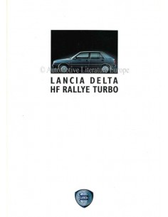 1989 LANCIA DELTA HF TURBO PROSPEKT DEUTSCH