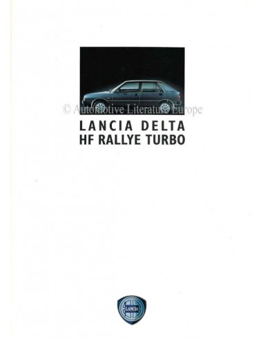 1989 LANCIA DELTA HF TURBO BROCHURE DUITS