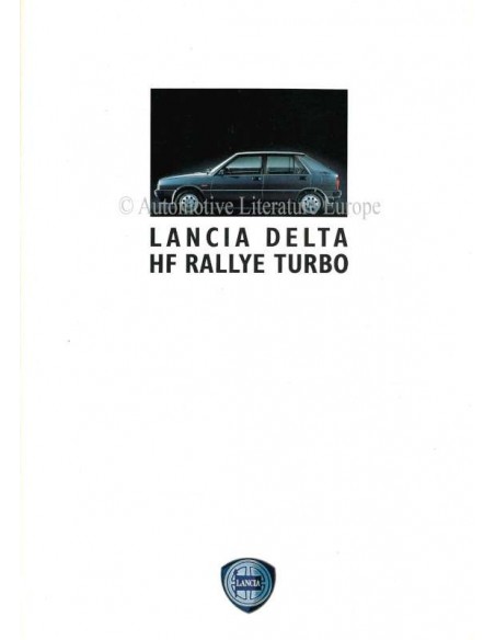 1989 LANCIA DELTA HF TURBO BROCHURE DUITS