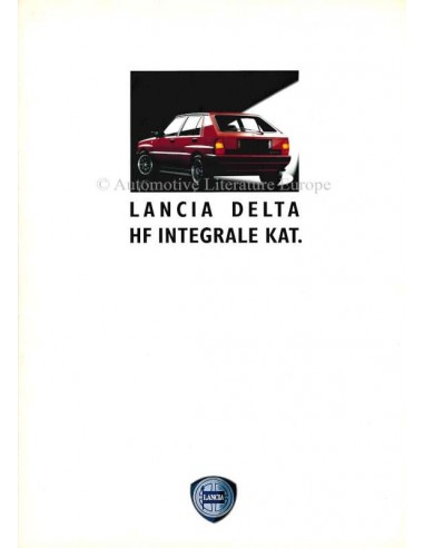 1990 LANCIA DELTA HF INTEGRALE KAT. PROSPEKT DEUTSCH