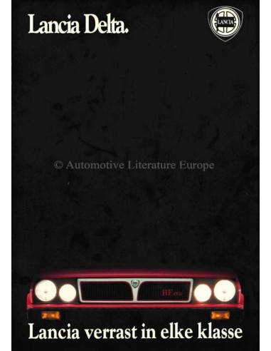 1987 LANCIA DELTA BROCHURE DUTCH
