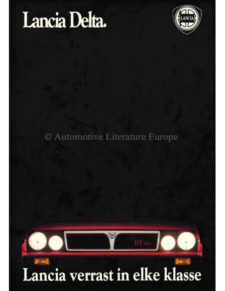 1987 LANCIA DELTA BROCHURE DUTCH