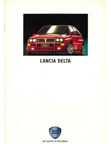 1992 LANCIA DELTA BROCHURE DUITS