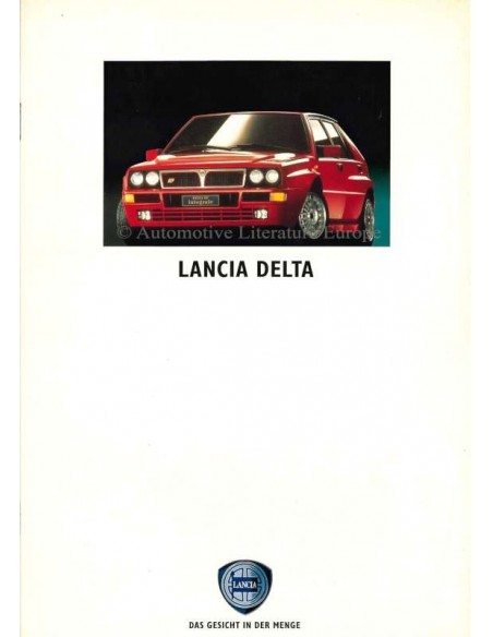 1992 LANCIA DELTA BROCHURE DUITS