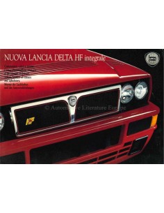 1991 LANCIA DELTA HF INTEGRALE KLEUREN & INTERIEUR BROCHURE