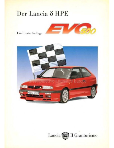 1996 LANCIA DELTA HPE EVO 500 BROCHURE DUITS