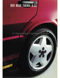 1987 LANCIA THEMA 8.32 BROCHURE DUITS