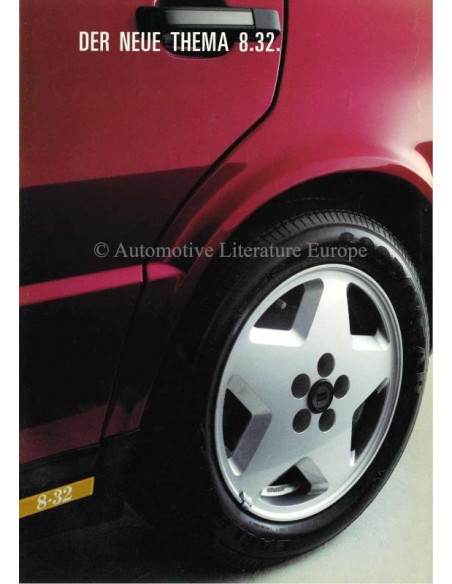 1987 LANCIA THEMA 8.32 BROCHURE DUITS
