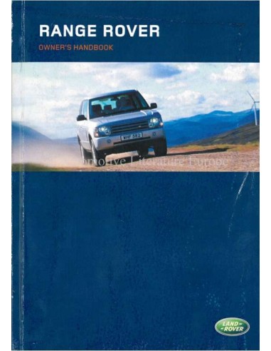 2003 RANGE ROVER OWNERS MANUAL ENGLISH